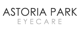 The Astoria Park Eyecare homepage and website header logo